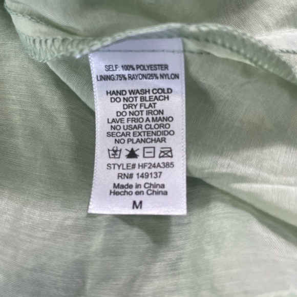 Hyfve Women’s Textured Floral Tiered Sleeveless One Shoulder Midi Dress Medium - Picture 12 of 12